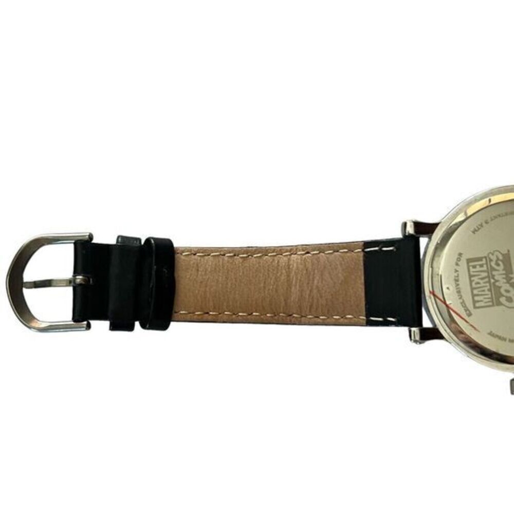 MARVEL COMICS Watch Captain America Retro Leather Band & New Battery 8.5 in - Picture 11 of 13